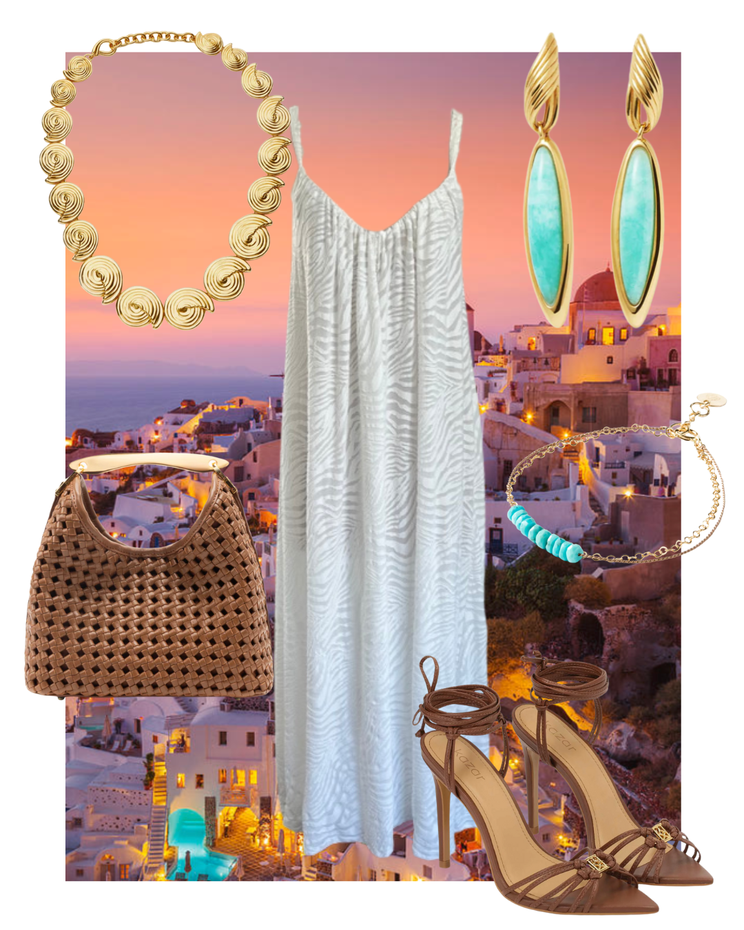 Calypso Tie Back Dress Shorebirds
